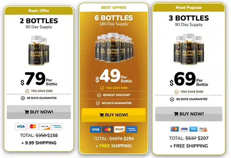 Alpha Honey Pricing