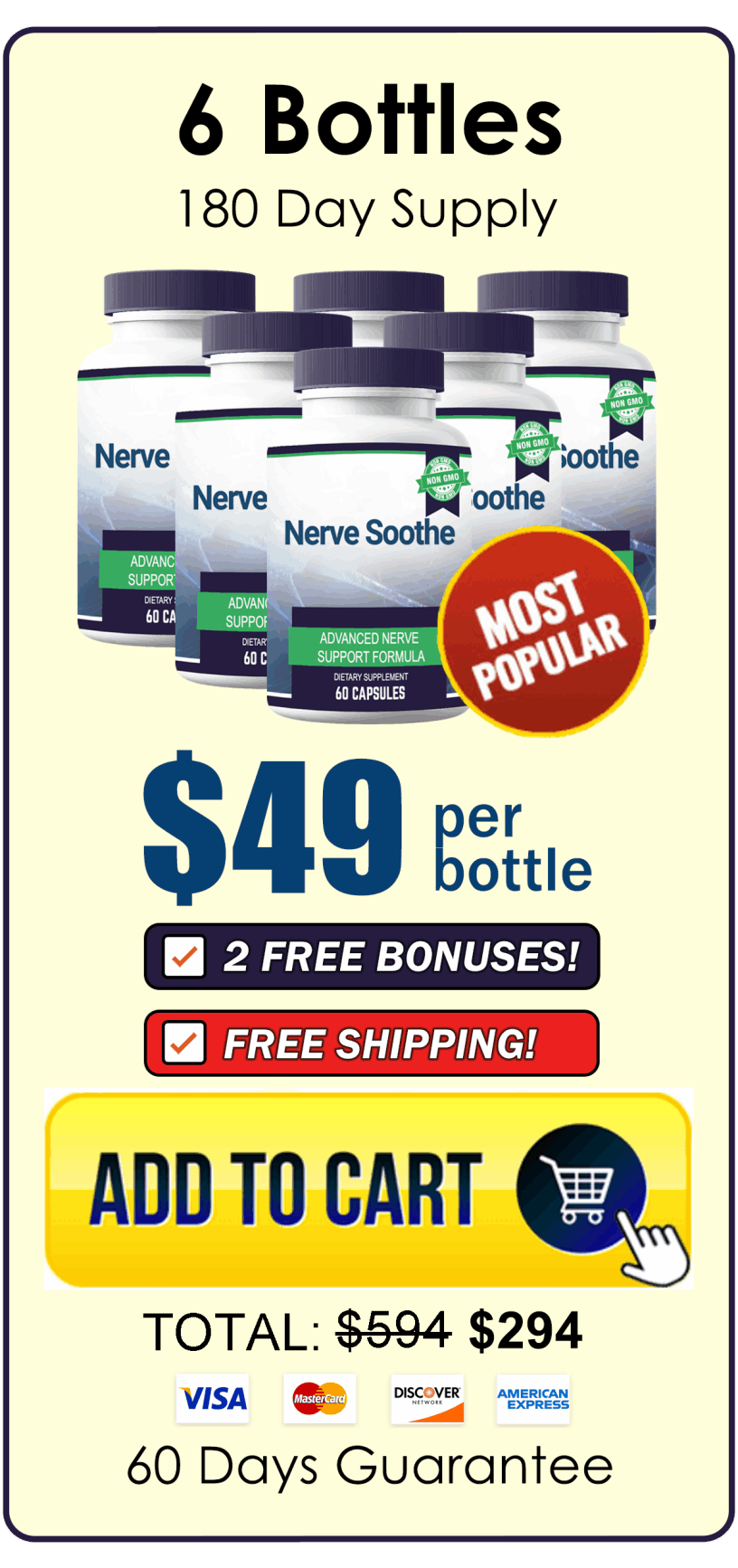 Nerve Soothe Pricing