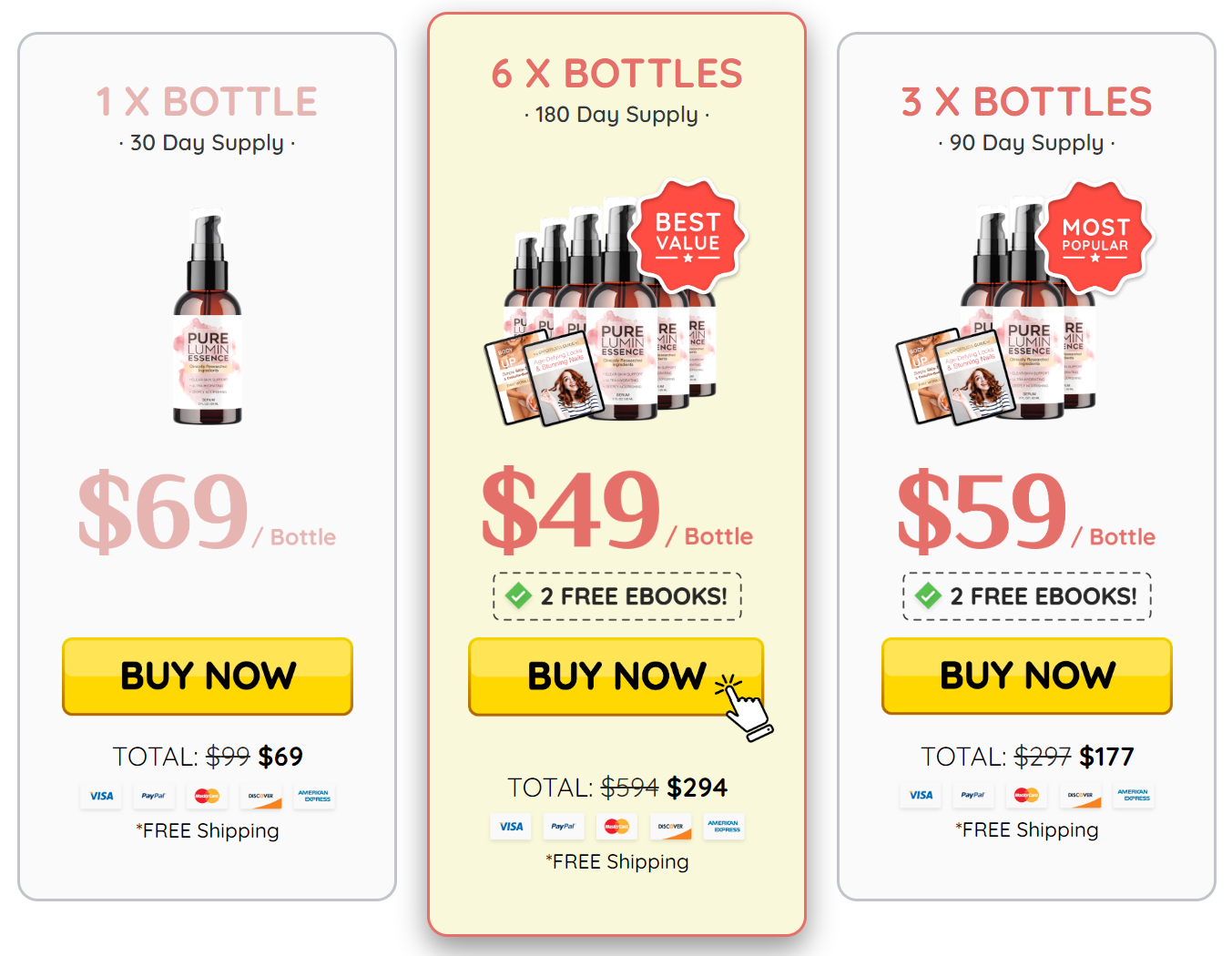 Purelumin Essence Pricing