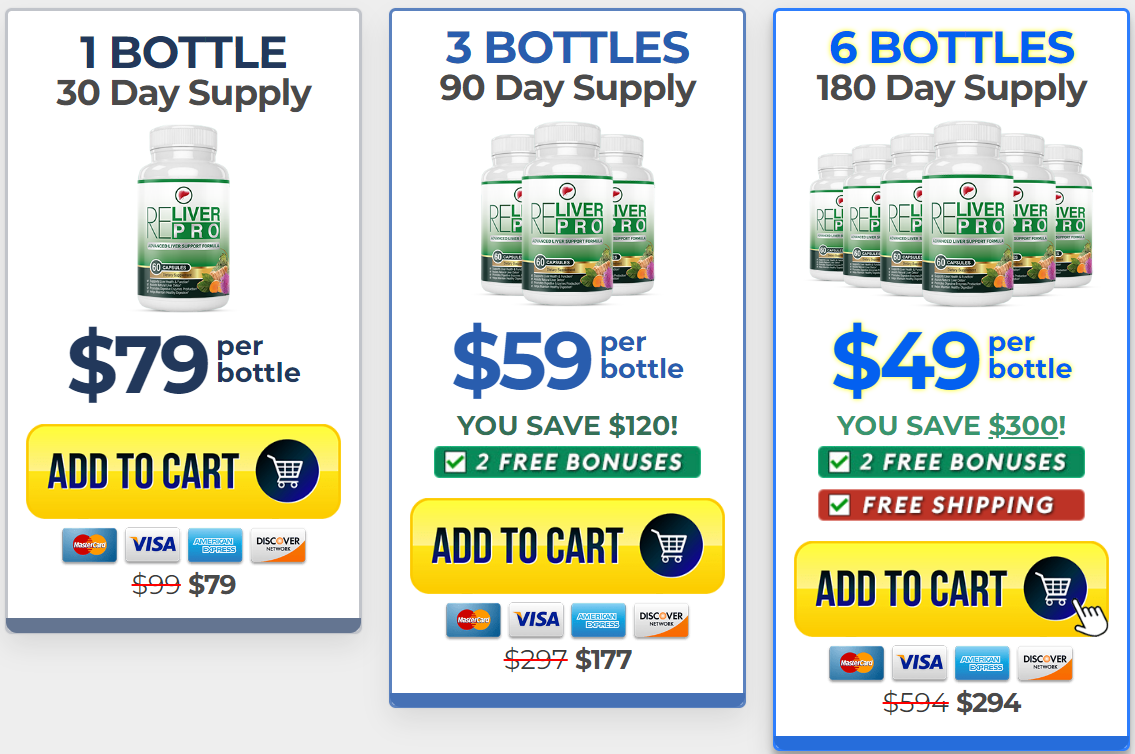 Reliver Pro Pricing