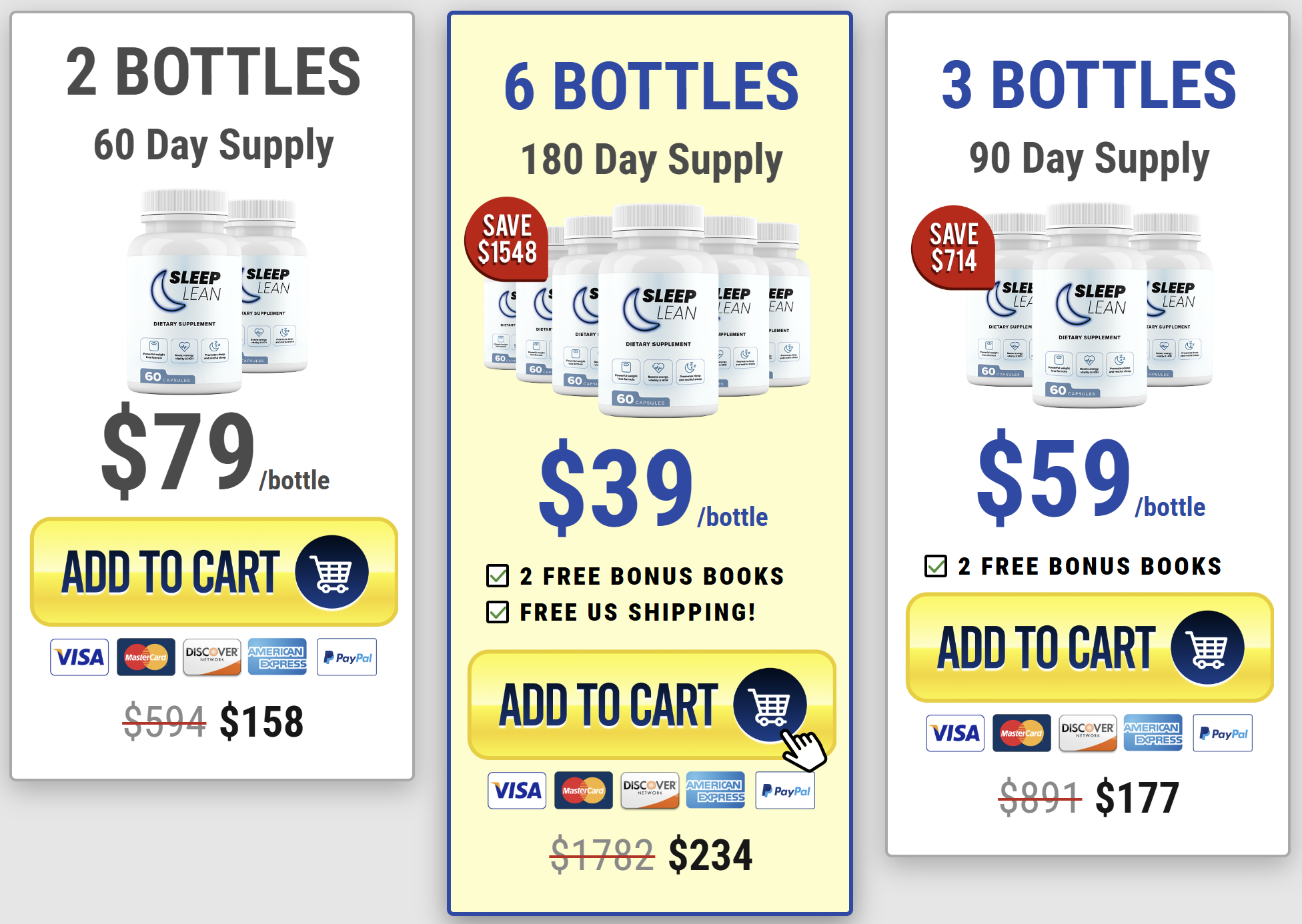 Sleeplean Pricing