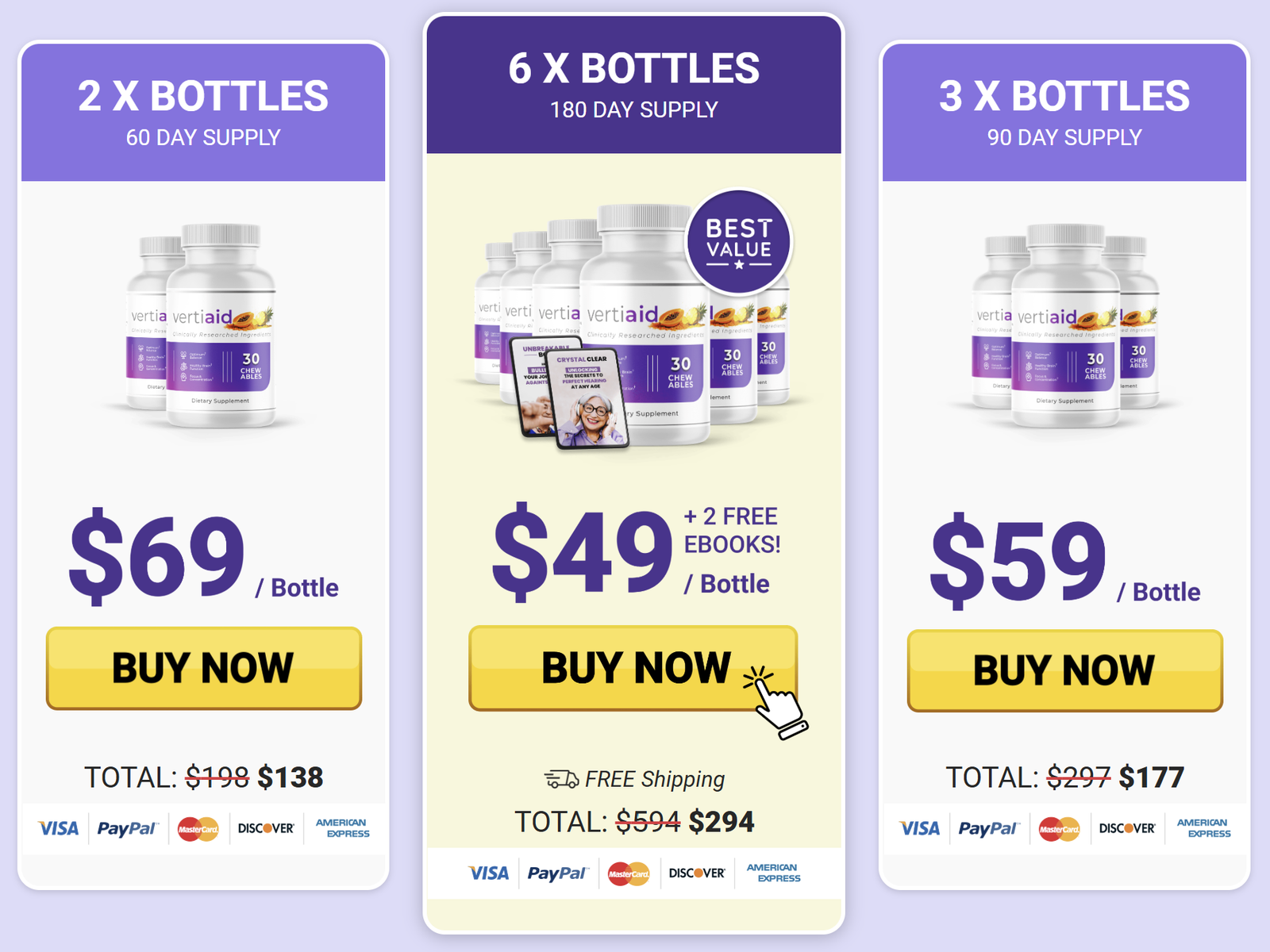 Vertiaid Pricing